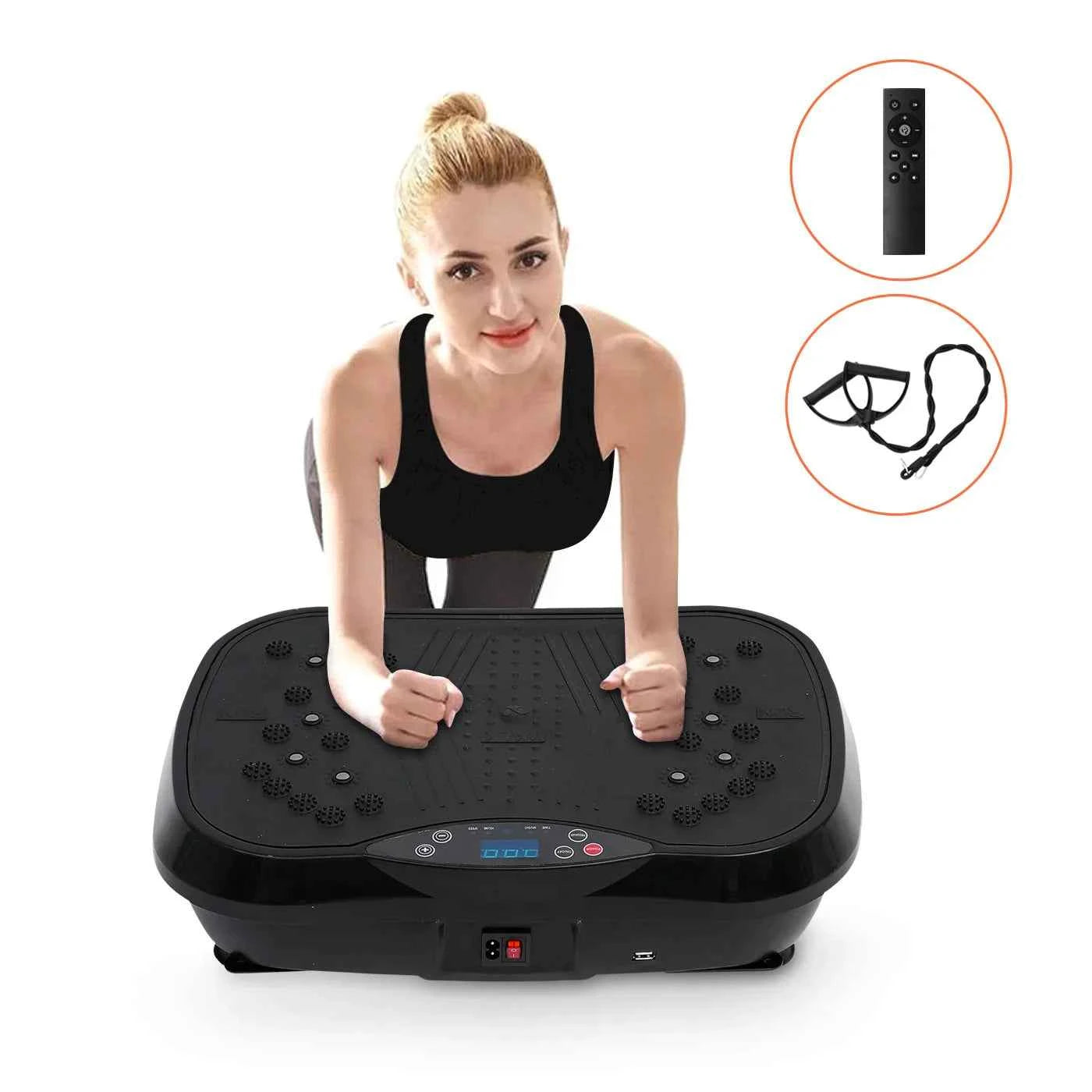 Portable Fat-Burning Vibration Plate Platform – Whole Body Workout Shaping Machine for Home Fitness