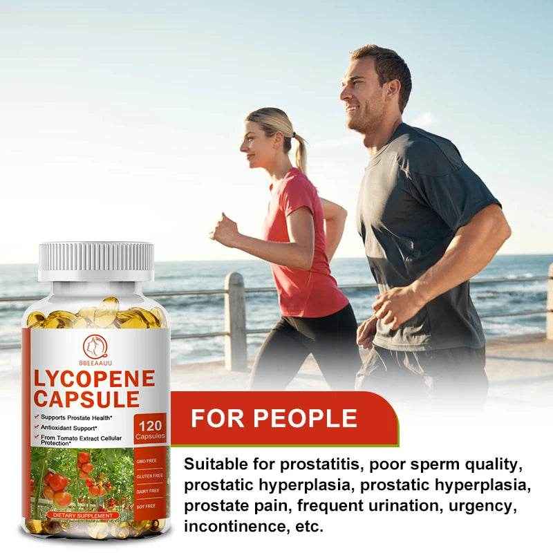 BEWORTHS Lycopene Capsules Support Prostate and Bladder Health, Alleviate Urinary Tract Pain, Male Reproductive Health Support