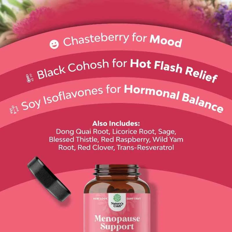 Angelica, Chasteberry & Black Cohosh Extracts, Complete Herbal Supplement for Women&