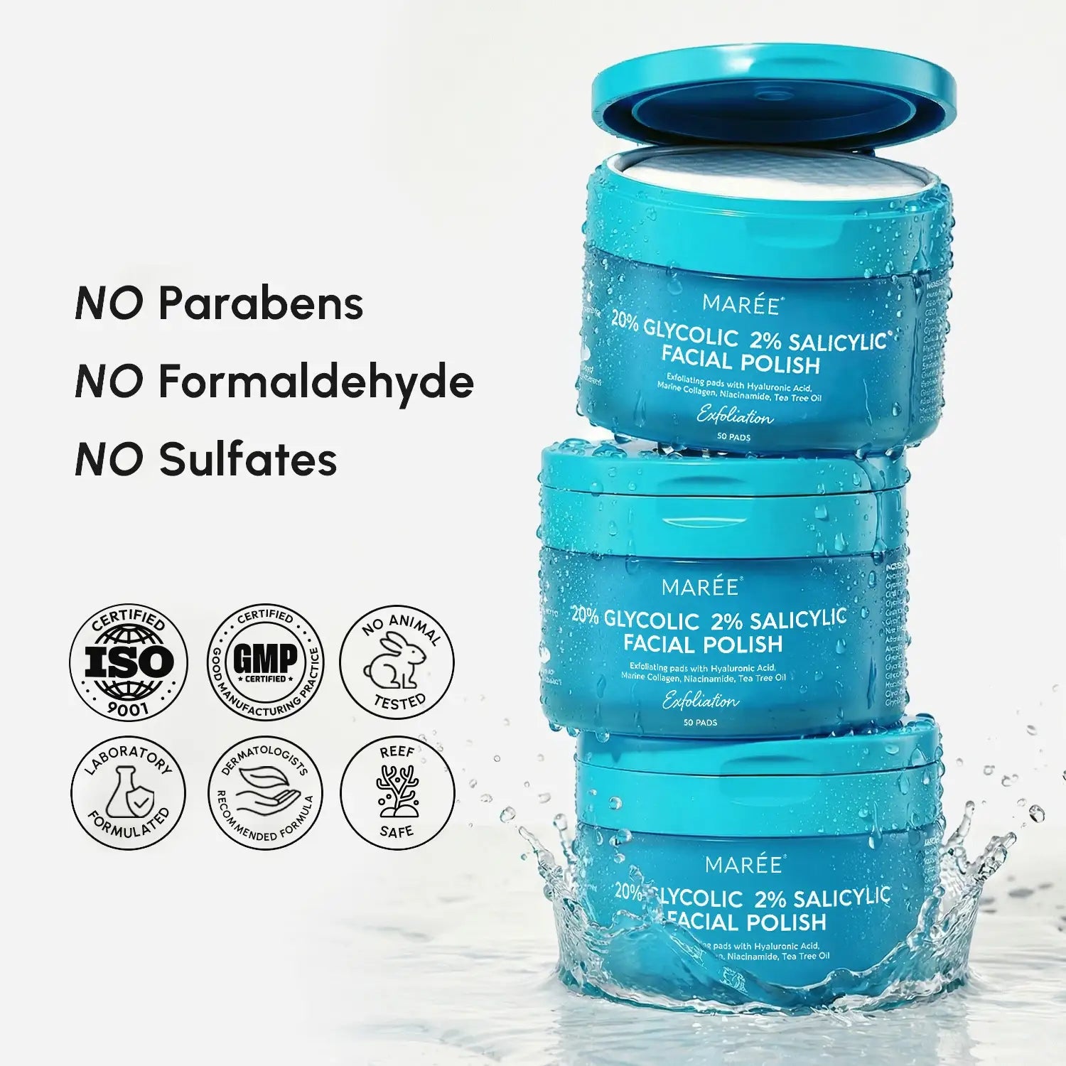 Glycolic & Salicylic Acid Peel Pads DestGlow