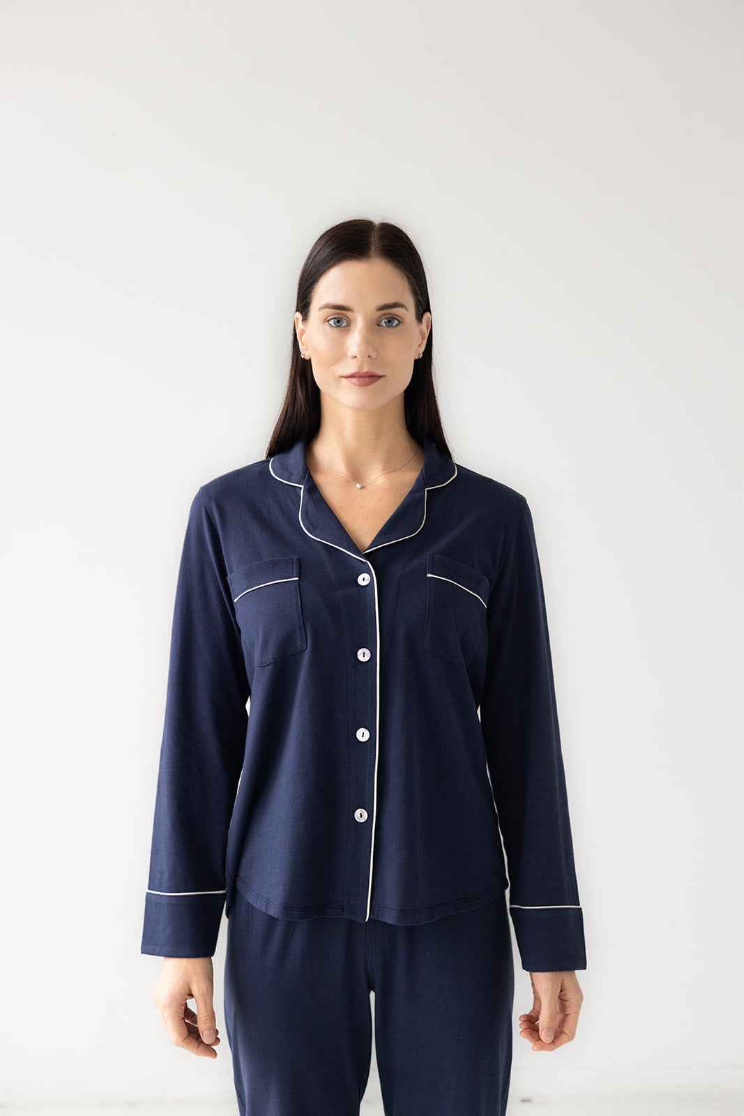 Classic Luxury Pajamas in Brushed Pima Cotton - DestGlow