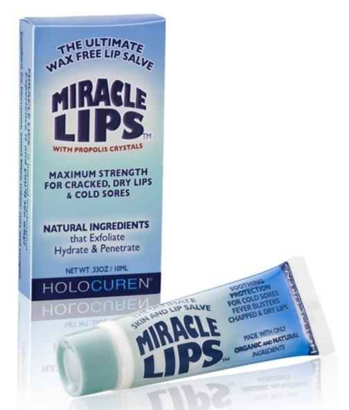 Holocuren Miracle Lips Salve for Dry Lips – Deep Moisturizing Formula, 0.33 oz
