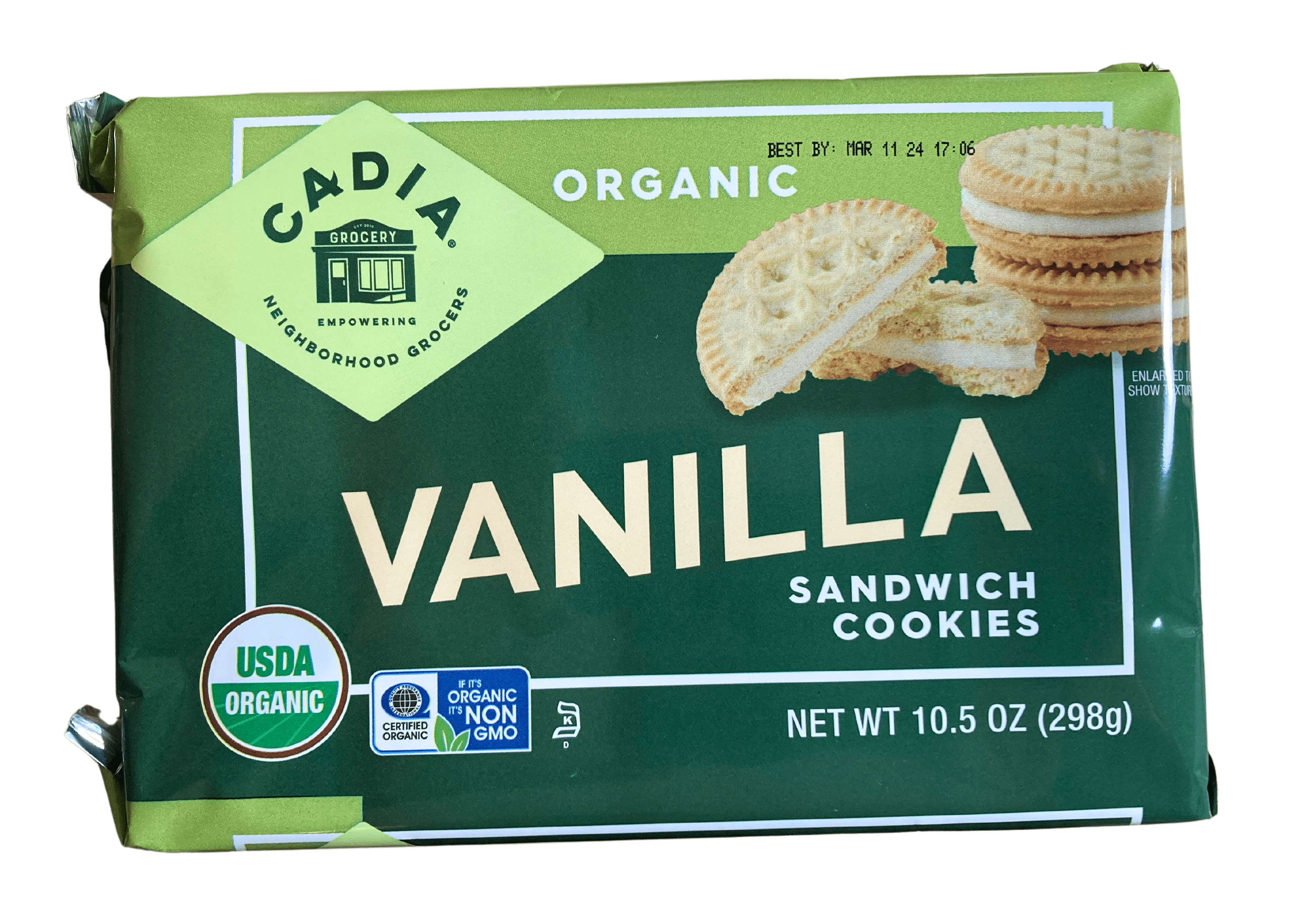 Sandwich Cookies, Organic, Cadia - DestGlow