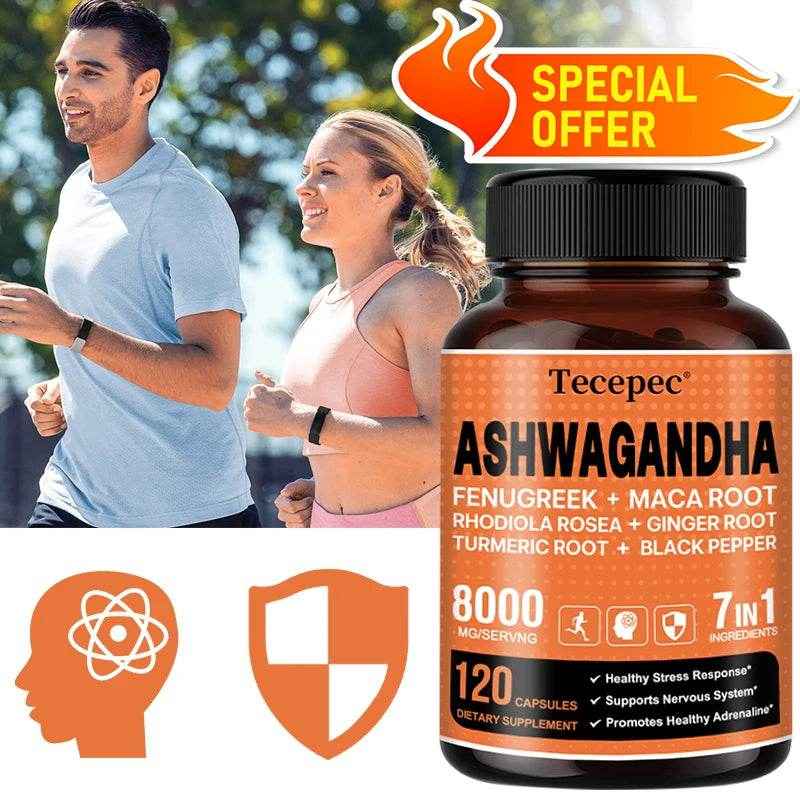 Organic Ashwagandha Extract Supplement - Supports Healthy Brain and Nervous System Function, Sleep, Mood, Balanced Energy Levels