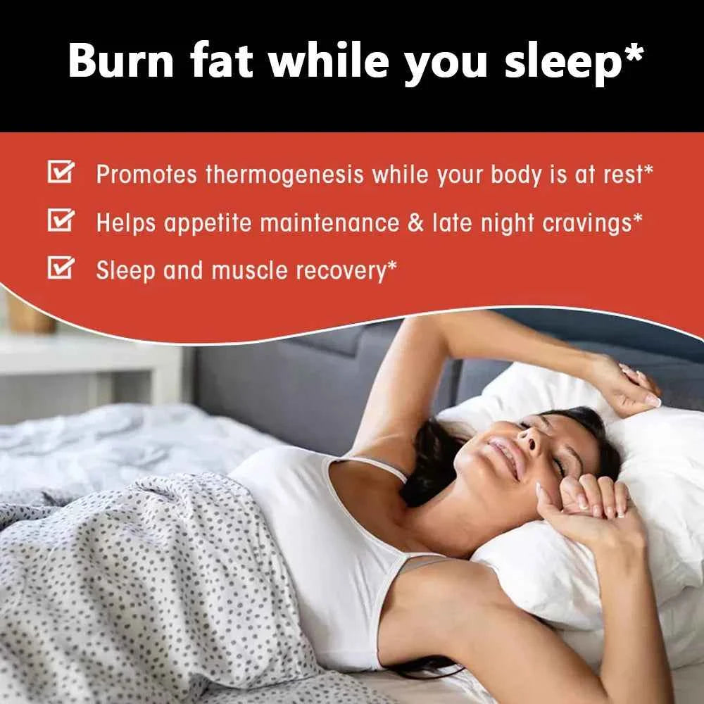Fat Burning Supplement + Melatonin Supplement - for Sleep, Muscle, Metabolism and Weight Management,Boost Metabolism