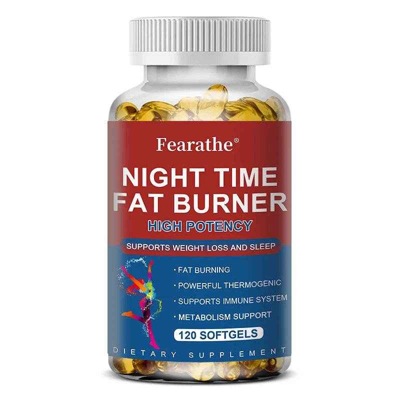 Nighttime Fat Burner - Highly Effective Support for Weight Management and Sleep Fat Burning Powerful Thermogenic Support