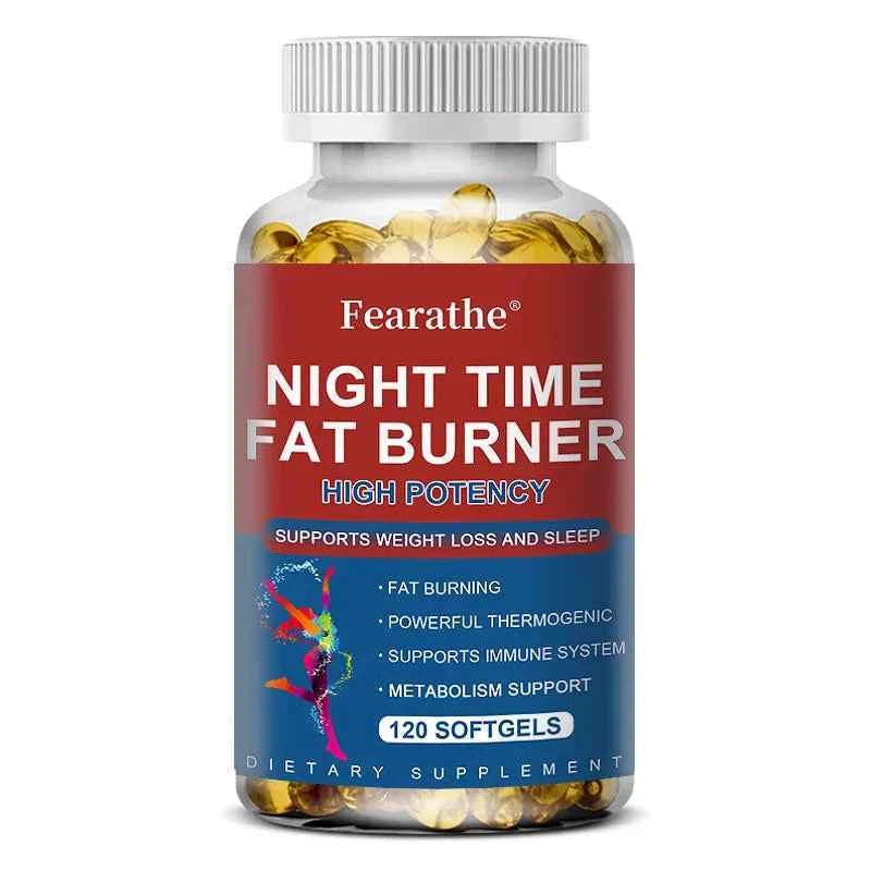 Nighttime Fat Burner - Highly Effective Support for Weight Management and Sleep Fat Burning Powerful Thermogenic Support