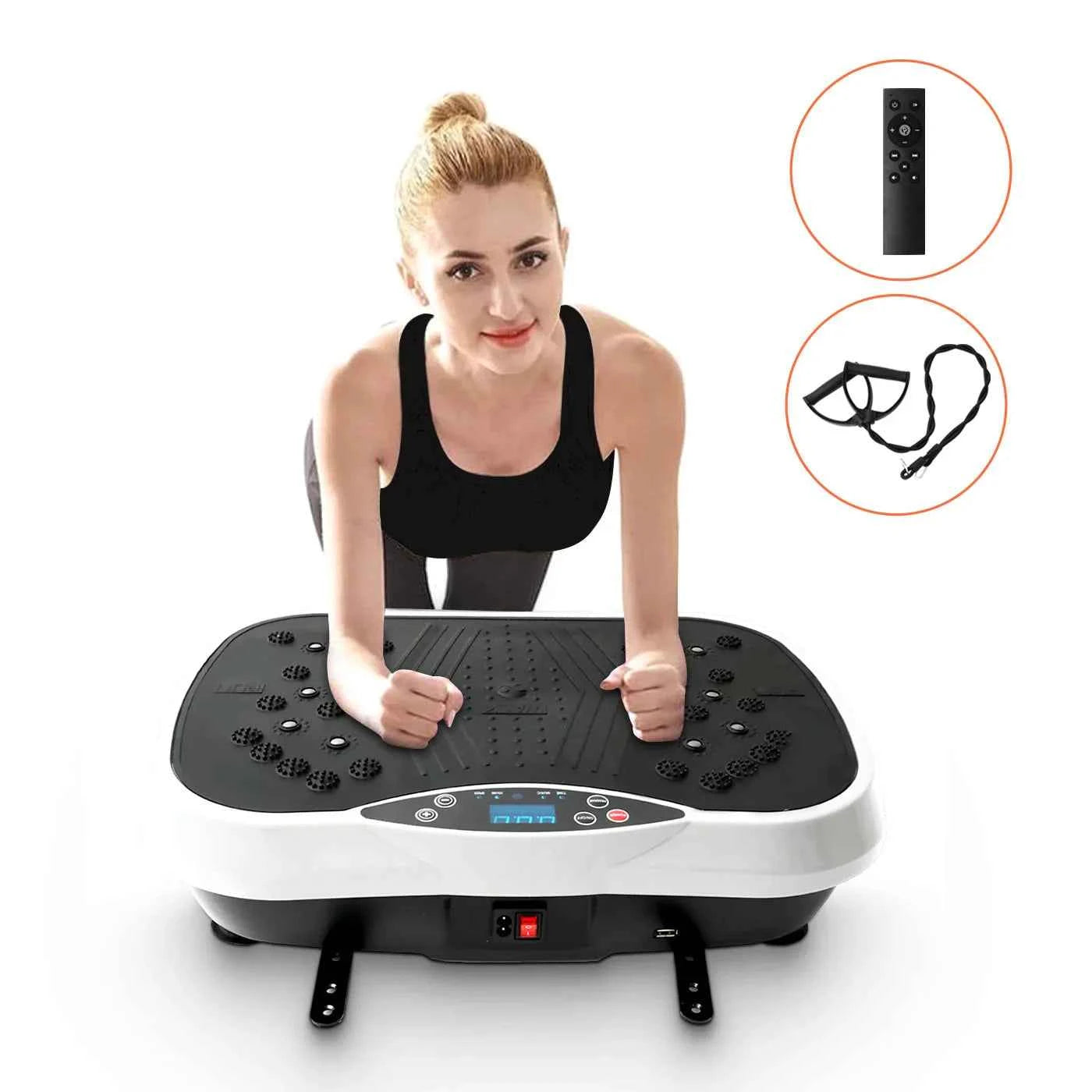 Portable Fat-Burning Vibration Plate Platform – Whole Body Workout Shaping Machine for Home Fitness