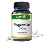 Magnesium Supplement 500 mg, Supports Bone and Muscle Health, Highly Absorbed, Suitable for Women and Men, Non-GMO Veggie Caps