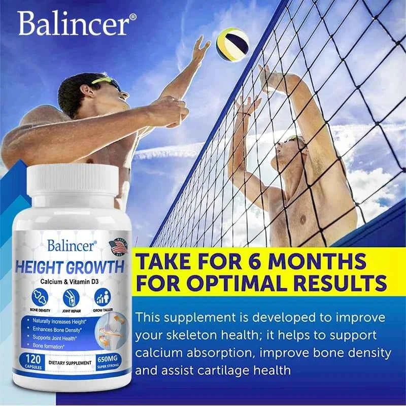 Bone Growth - Growth Supplement for Adults and Children - Grow Taller, Increase Bone Density, Reduce Bone Loss, Osteoporosis