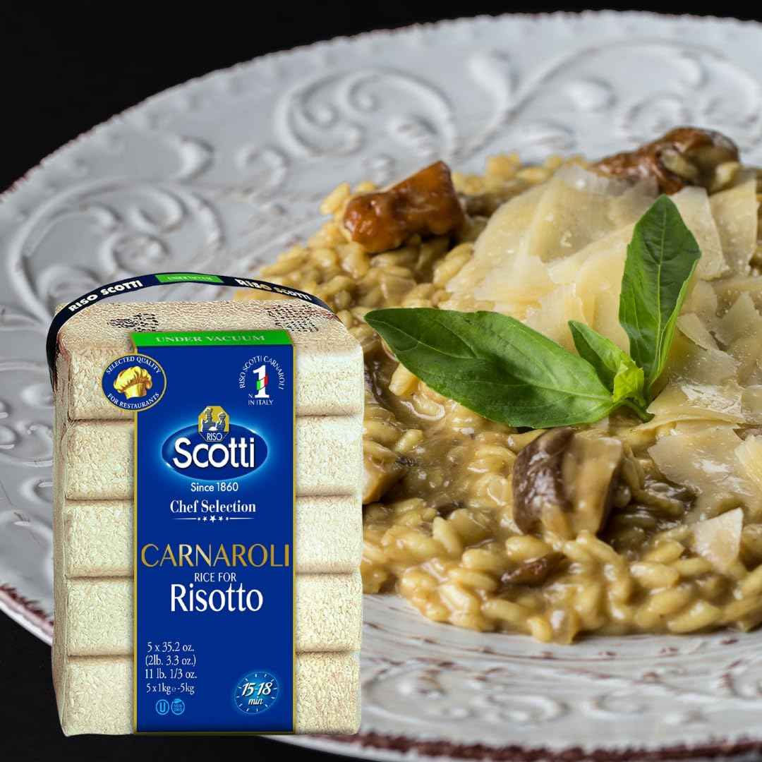 Riso Scotti Carnaroli Risotto Rice – 5x1 kg (11 lb)