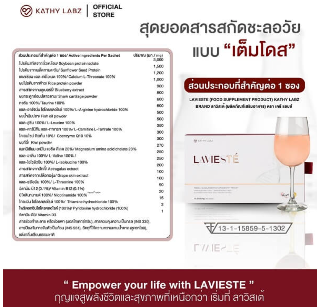 Premium Elegant Luxury Supplement Lavieste by Kathy Labz