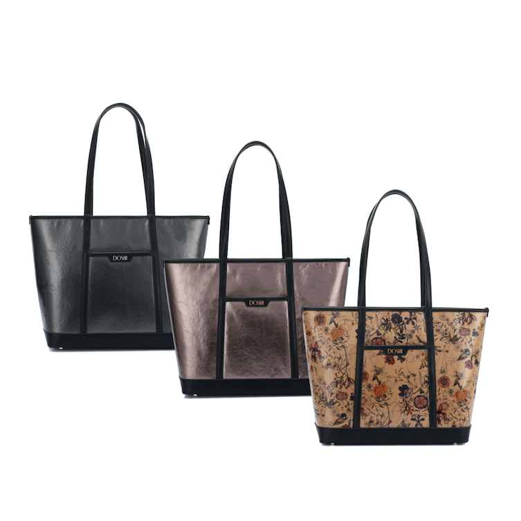 The standard: large kraft paper vegan tote DestGlow