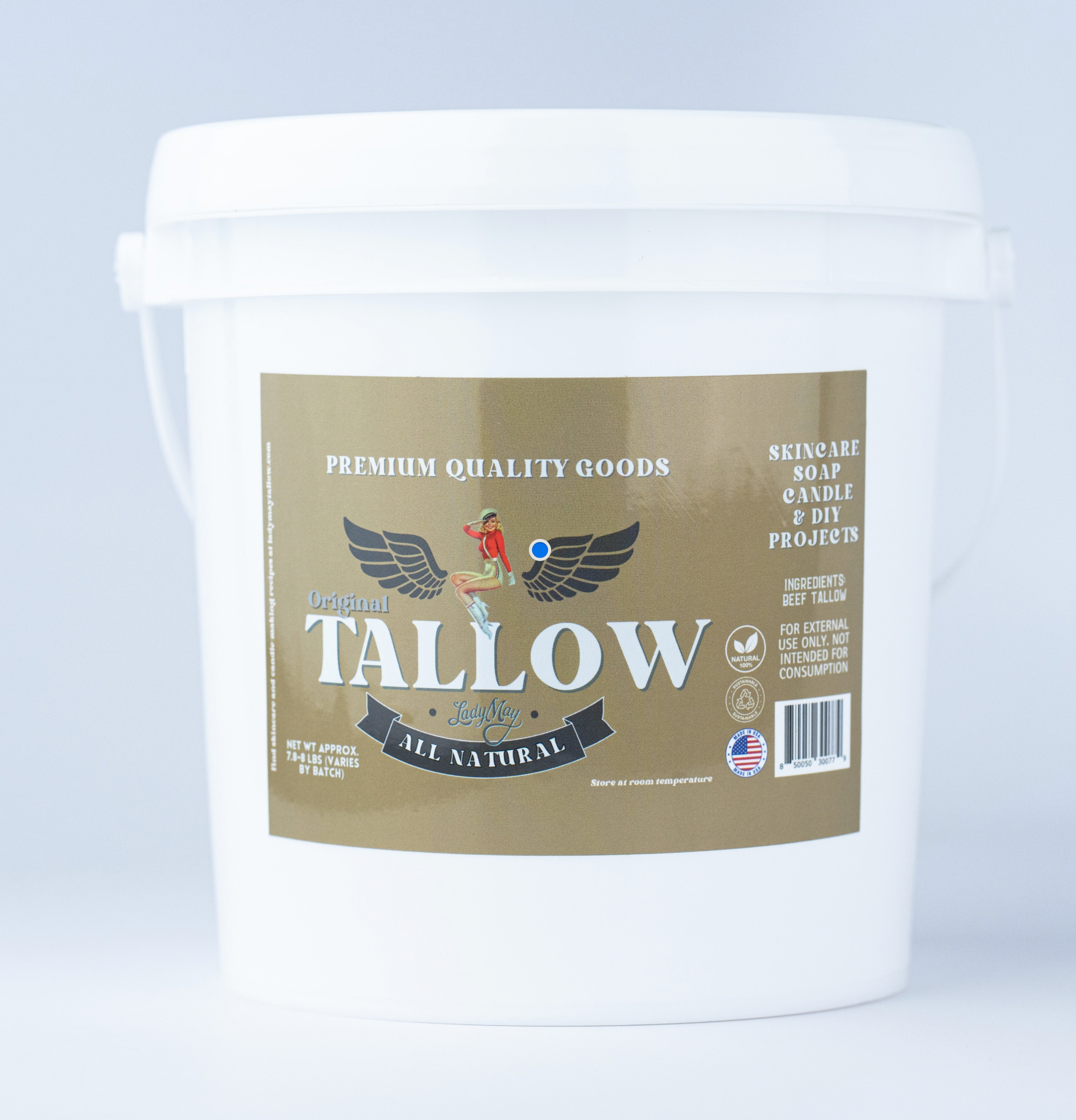Bulk Grass-Fed Beef Tallow for Soap, Skincare & Candles | 2,8,16 lbs | Maker-Proven Quality