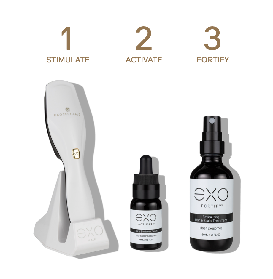 EXO HAIR™ Red Light LED Hair Brush DestGlow