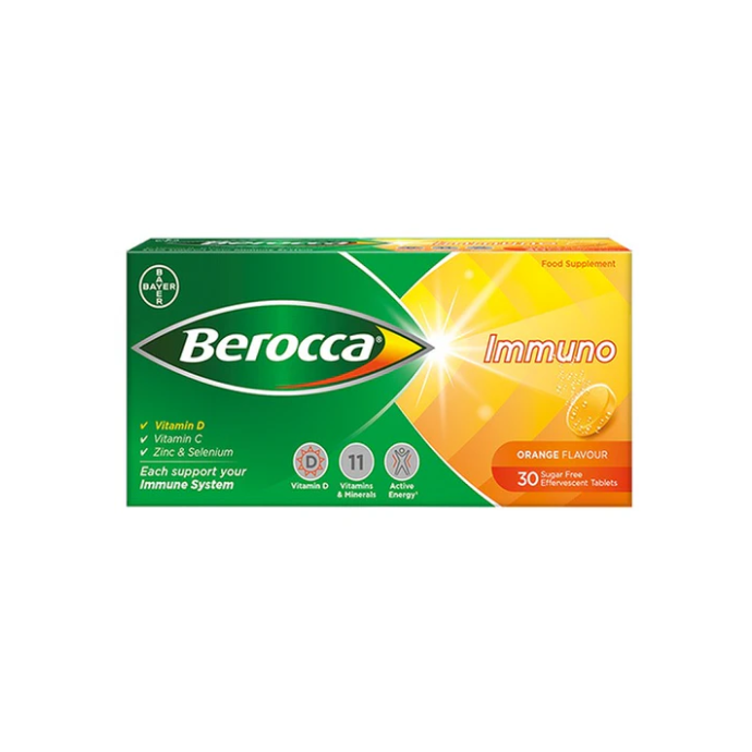 Berocca Immuno – Energy And Immune Support 30 tablets by Pasteur Pharmacy