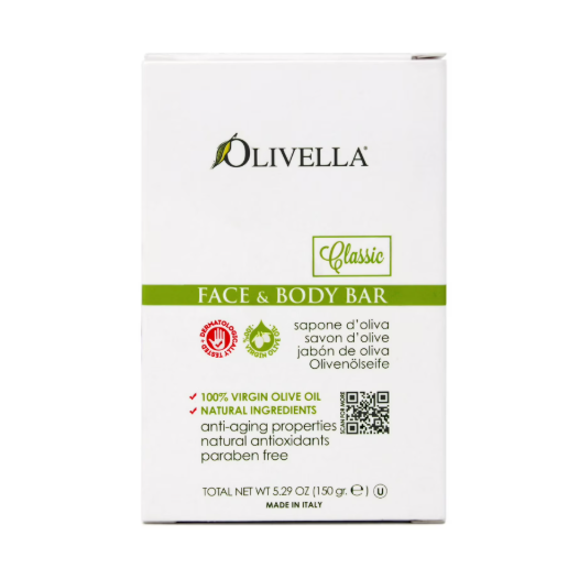 Olivella Virgin Olive Oil Face And Body Bar Soap, Verbena 5.29 Oz by Pasteur Pharmacy