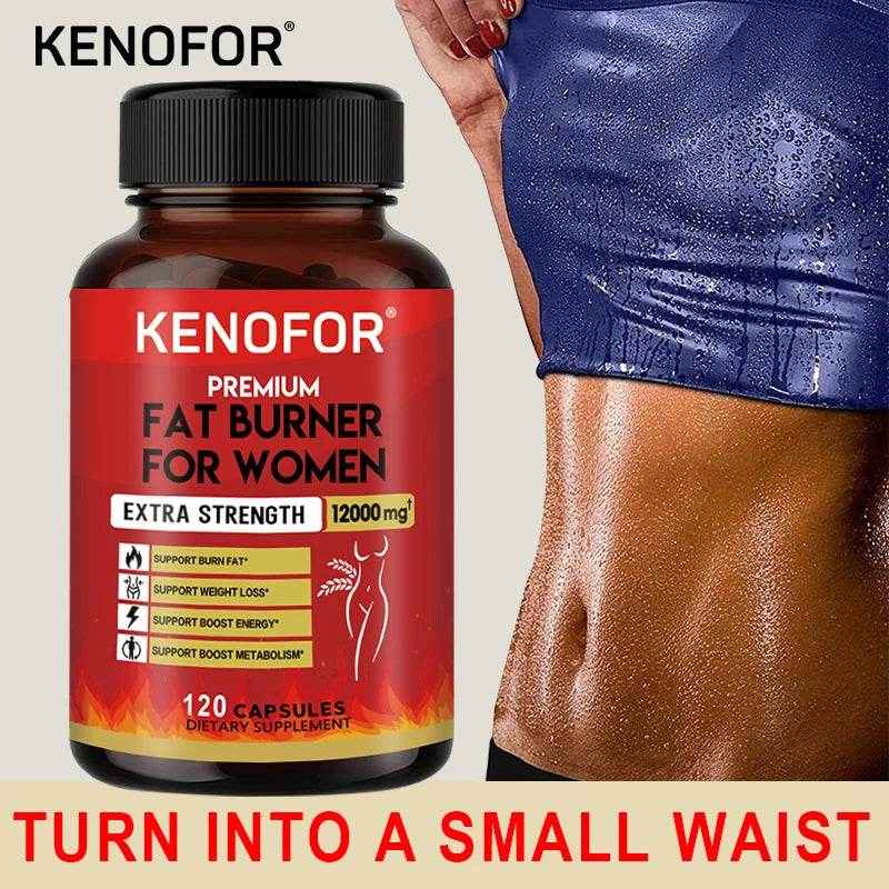 KENOFOR Fat Burner Supplement - Supports Weight Management, Increases Energy, Boosts Metabolism and Detoxification 12000 Mg