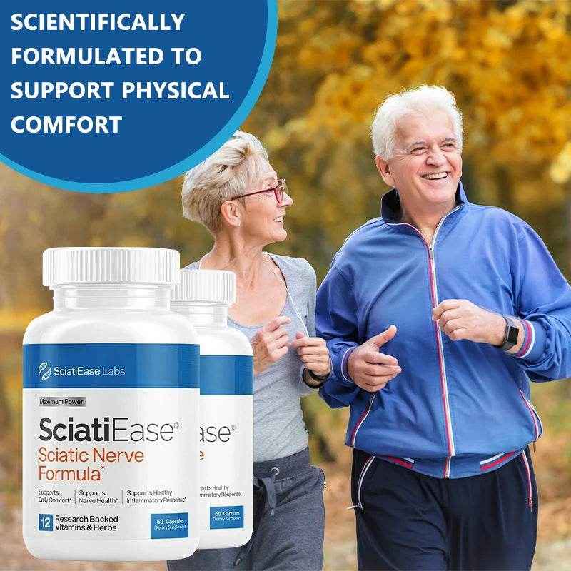 Sciatic Nerve Health Support Supplement with PEA, Vitamin B Complex, Alpha Lipoic Acid for Muscles Joints Sleep Nerve Support