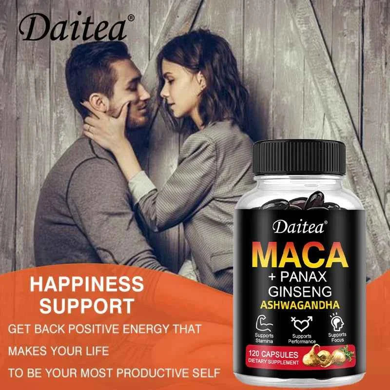 Red Ginseng & Ashwagandha Extract, Supports Energy, Endurance & Performance, Men&