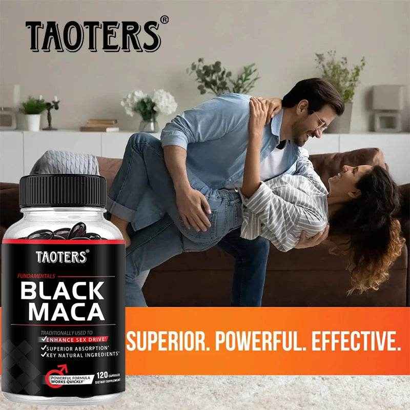 Black Maca Capsules - Improves Endurance and Performance - Mood and Immune Support, Builds Muscle