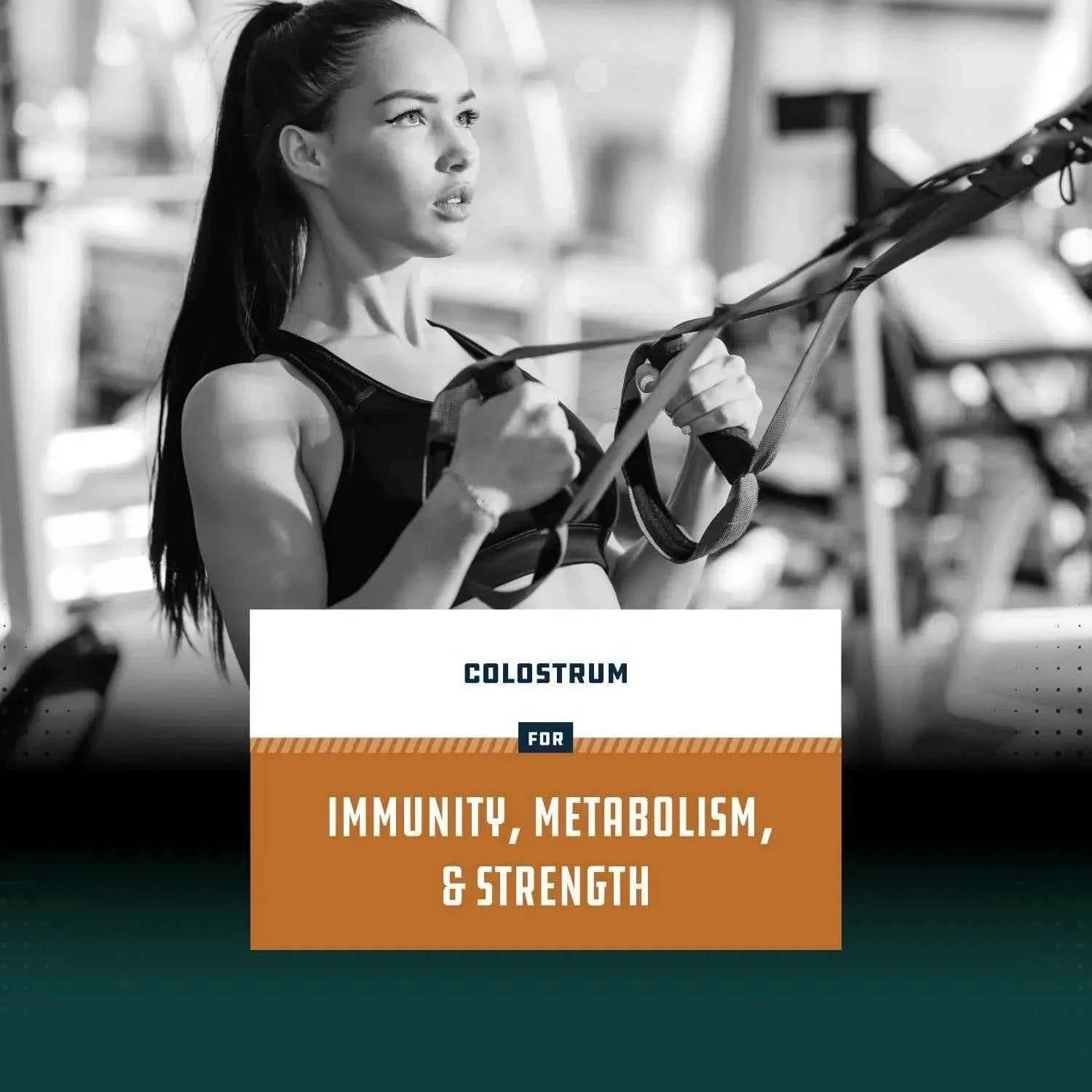 Colostrum, 30% IgG 500 mg - Muscle Support, Gut Health, Joint Immunity, Bone Strength & Brain Support, 60 Capsules