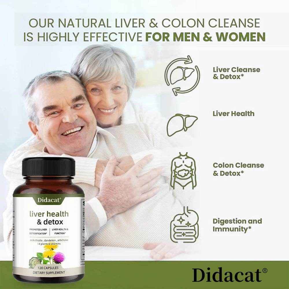Liver Health Support Supplement - Liver Cleanse Detox & Repair Formula - Milk Thistle, Artichoke & Dandelion Root Extracts