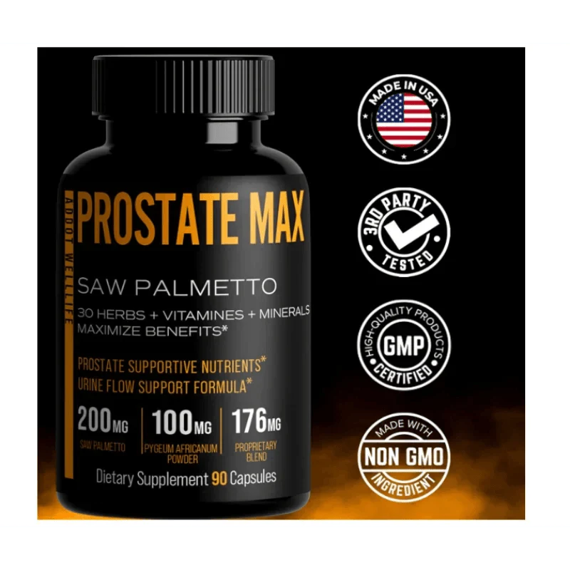 With Saw Palmetto and 30 Powerful Herbal Extracts, Minerals and Vitamins to Maximize Prostate Health, 90 Capsules by Roksy