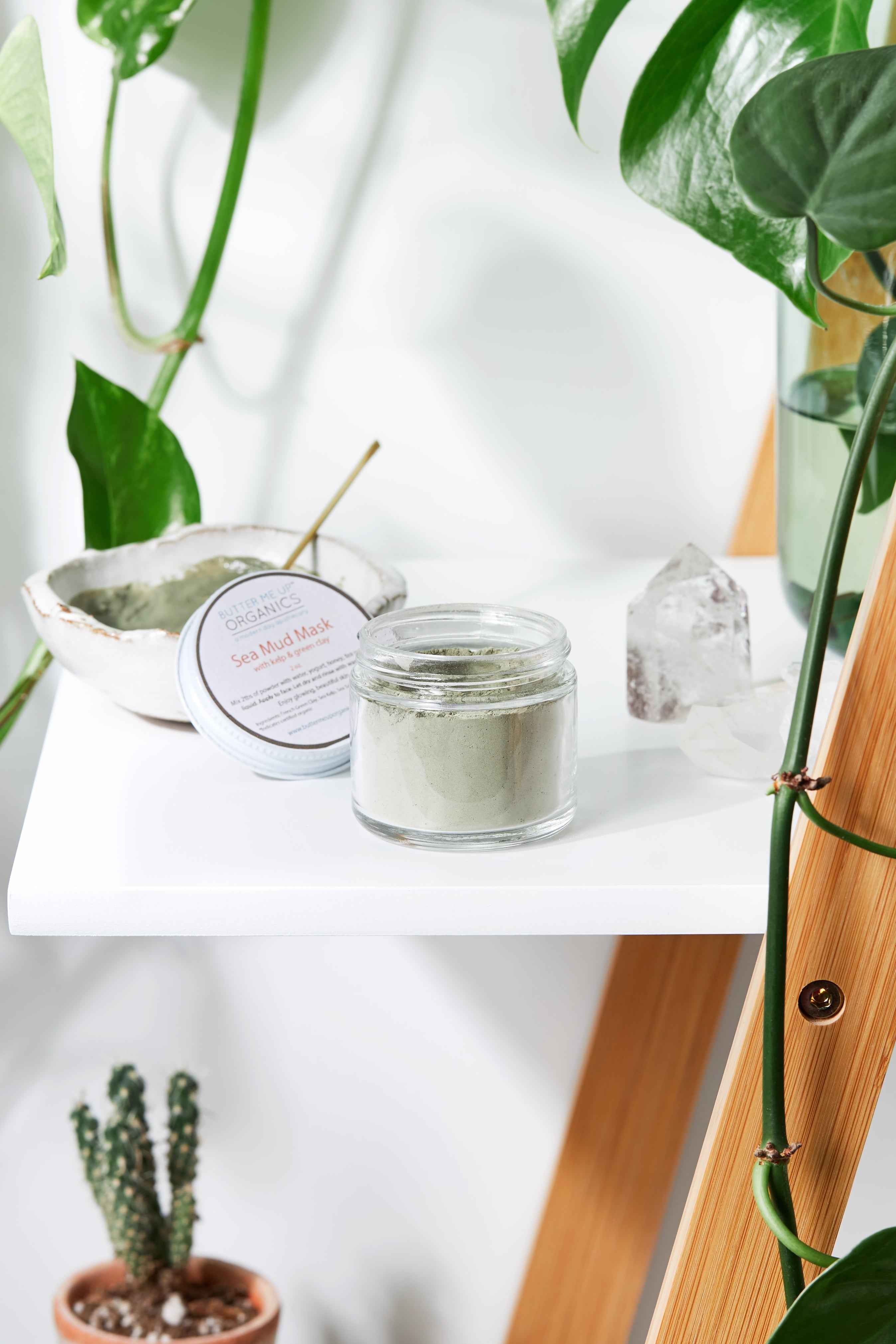 Sea Mud Mask / French Green Clay Kaolin Clay by Butter Me Up Organics