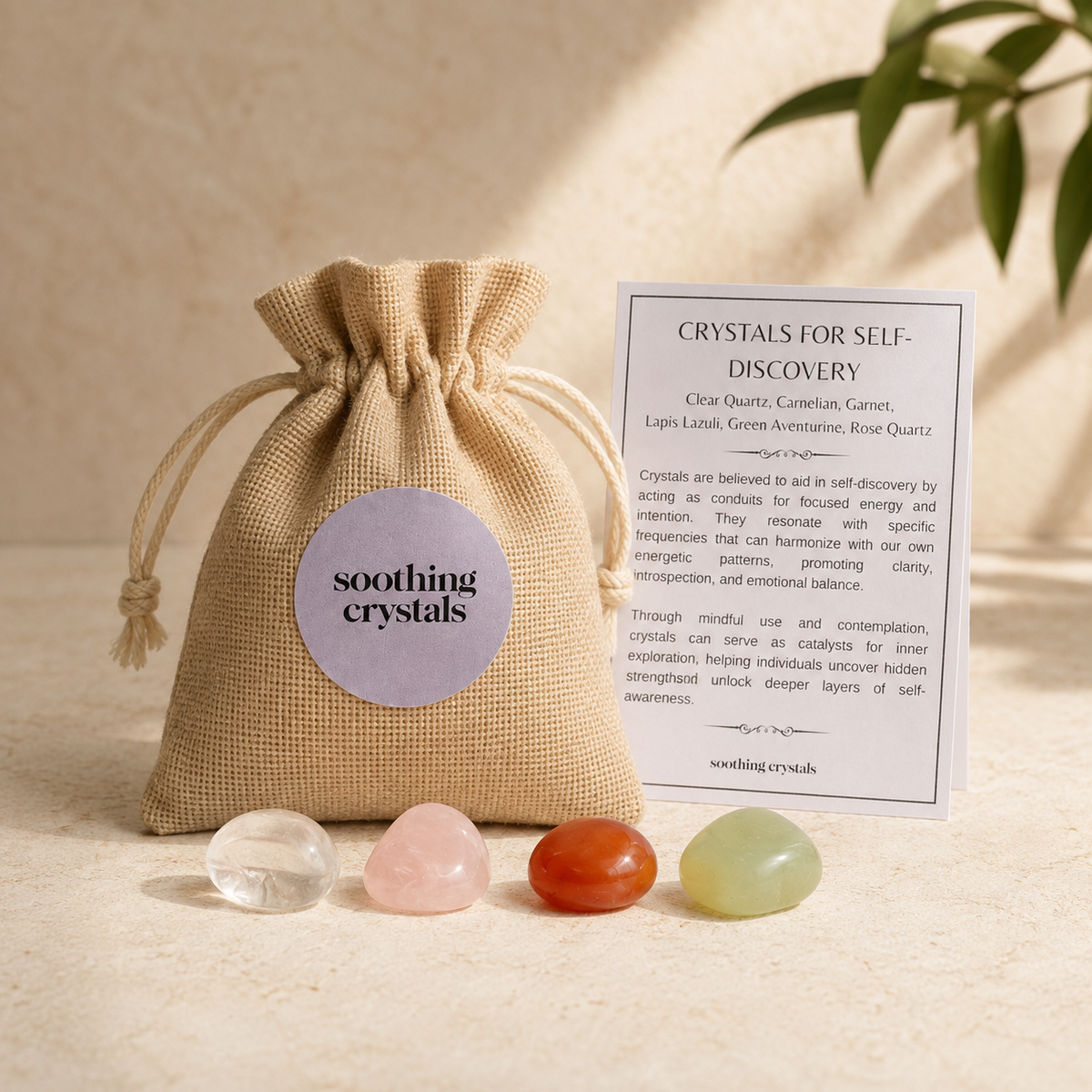 Encourages SELF-DISCOVERY Crystal Kit, Gemstone Tumble Kit, Self-Discovery Crystal Gift Set