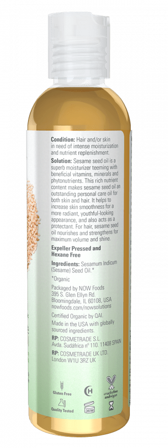 Sesame Seed Oil, Organic by Country Life Natural Foods