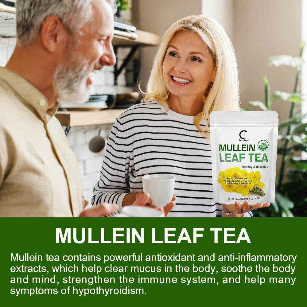 Herbal Tea for Respiratory Support | Mullein Leaf & Herbal Blend for Lung Health & Wellness | Caffeine-Free