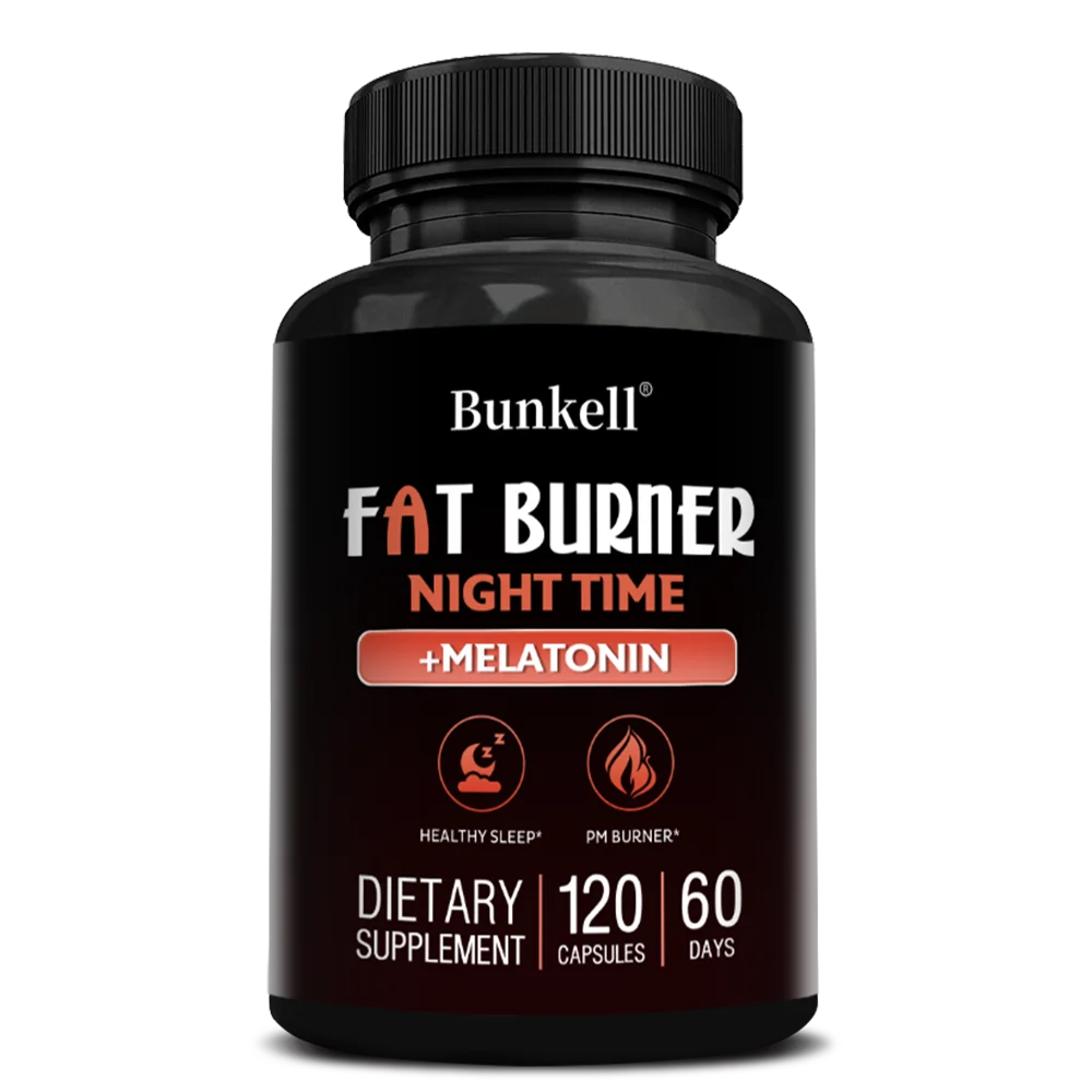 Fat Burning Supplement + Melatonin Supplement - for Sleep, Muscle, Metabolism and Weight Management,Boost Metabolism