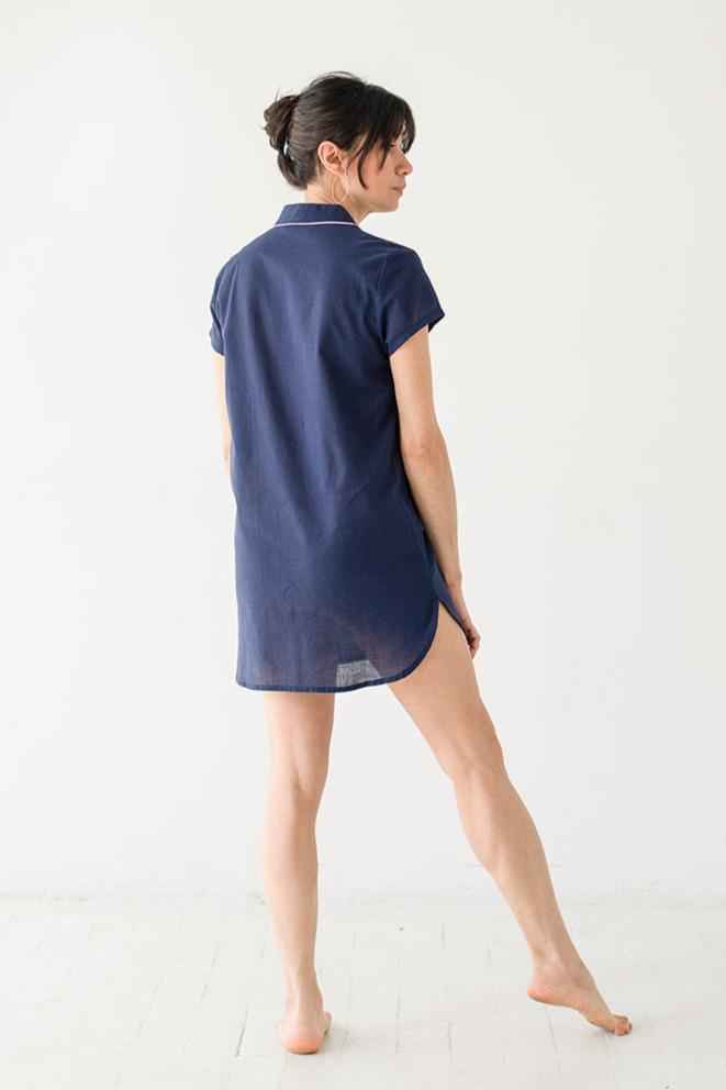 Shawl Collar Boyfriend Shirt