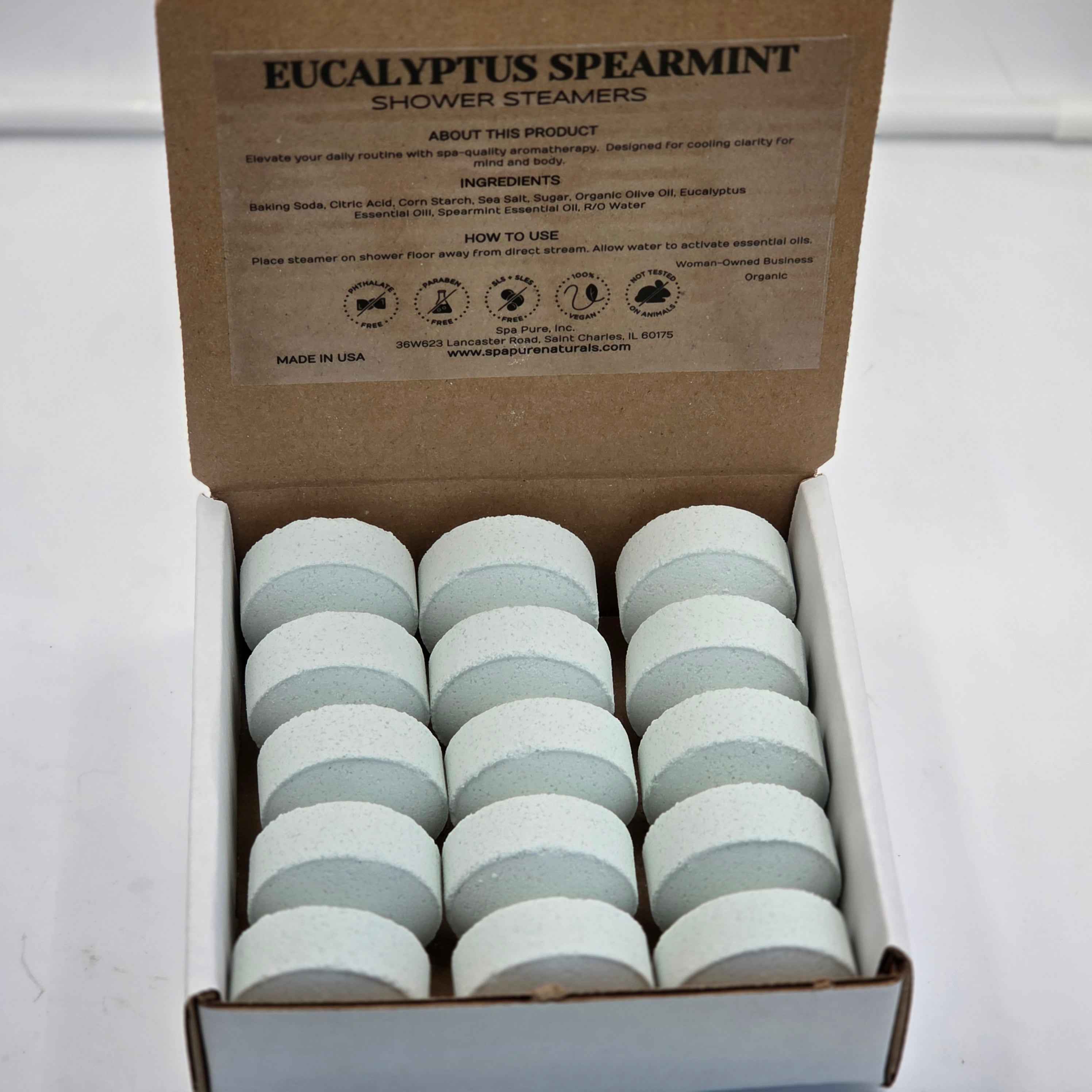 Eucalyptus mint - breathe easy shower steamers - sinus relief eucalypt