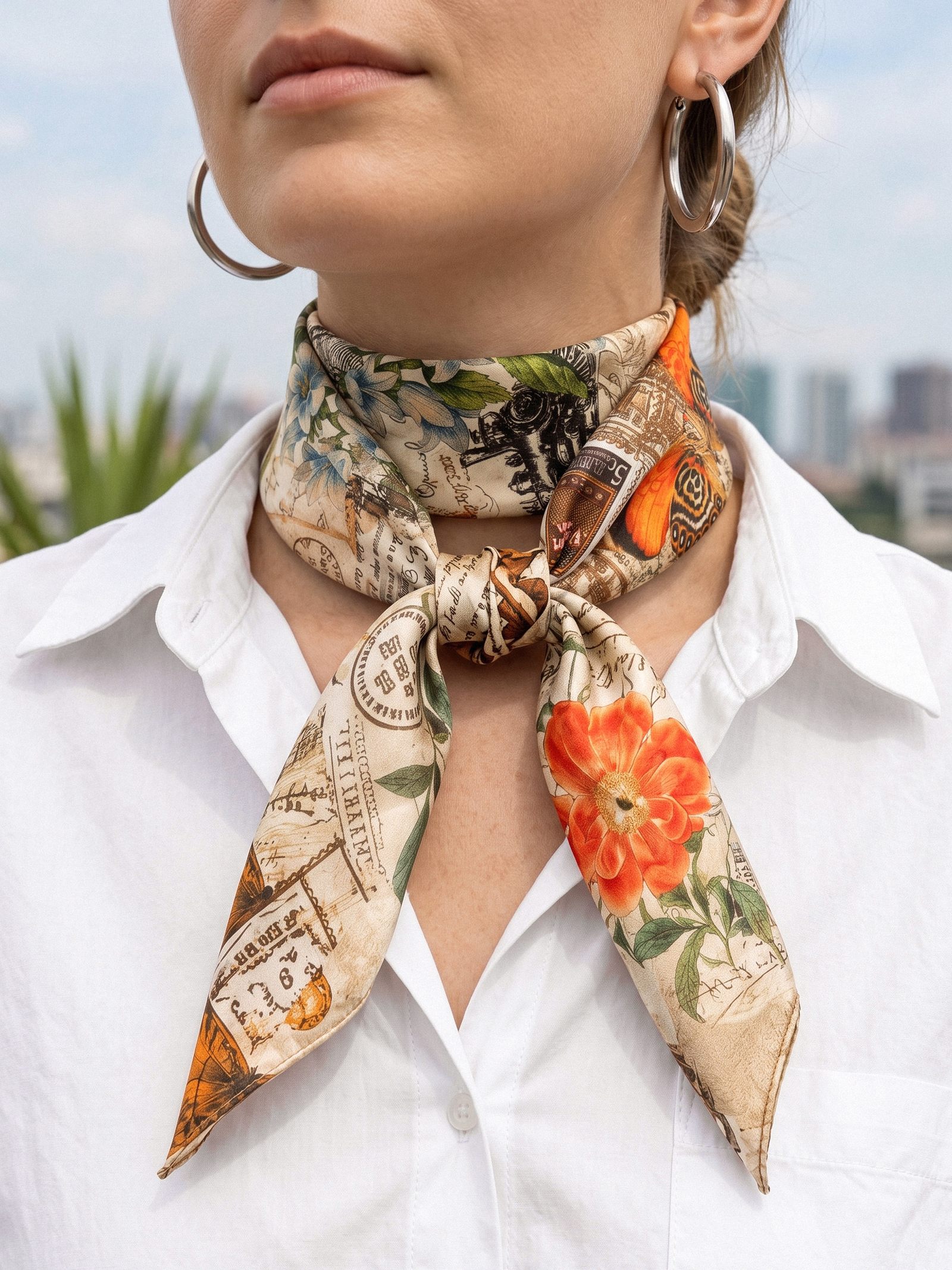 Airy Silk Cotton Everyday Scarf