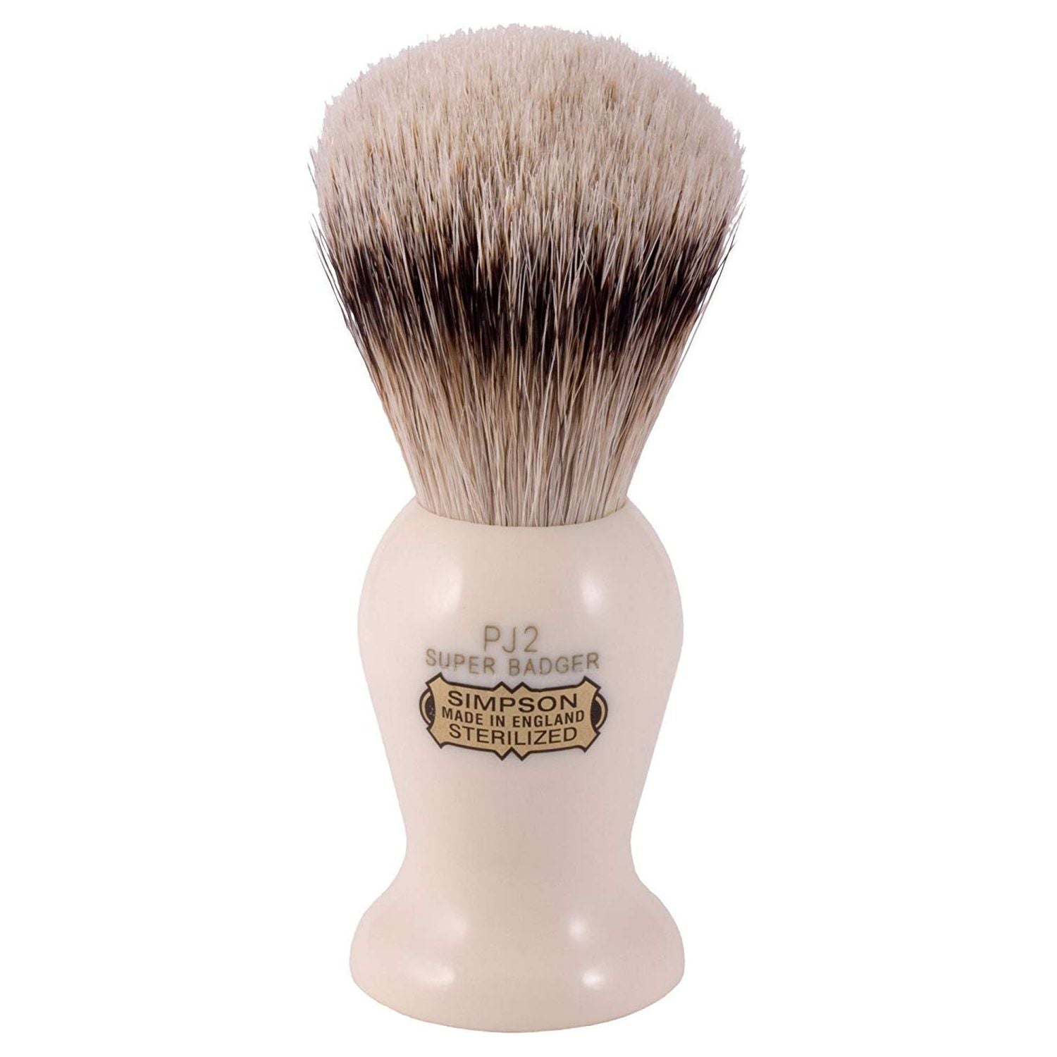Simpsons Persian Jar Pj2 Best Badger Hair Shaving Brush With Imitation Ivory by Pasteur Pharmacy