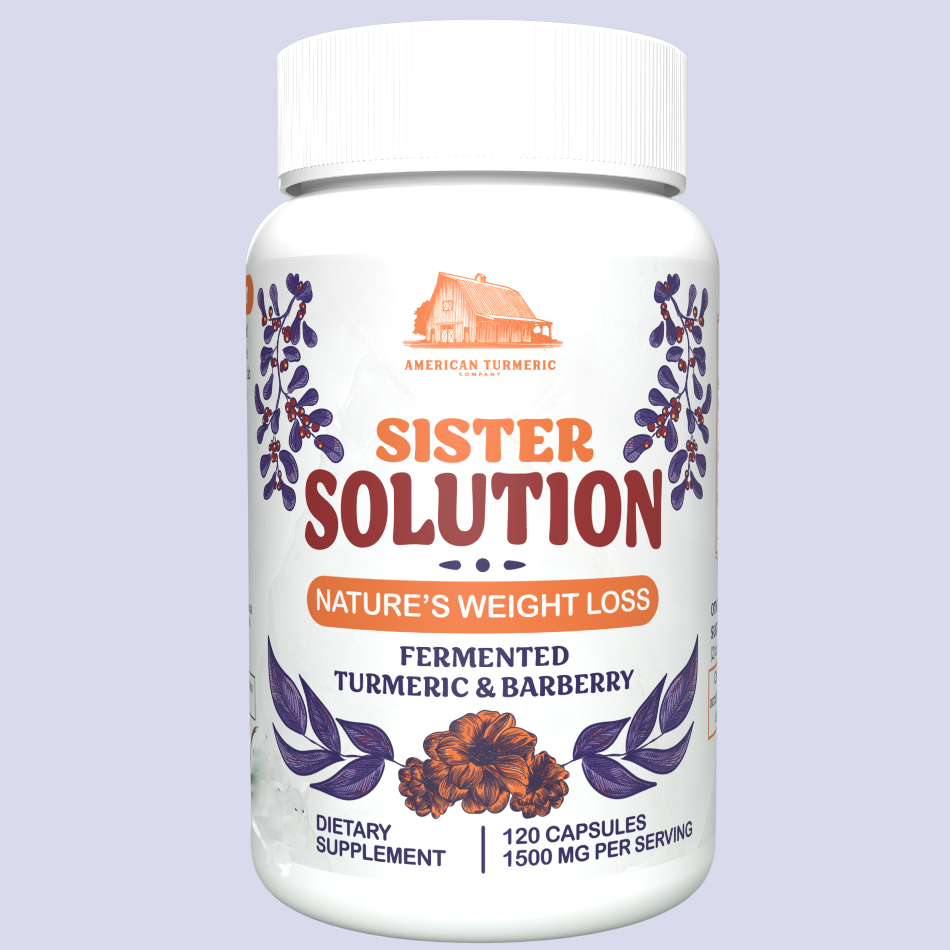 Sister Solution Fermented Turmeric and Fermented Barberry Powder Capsules by America&