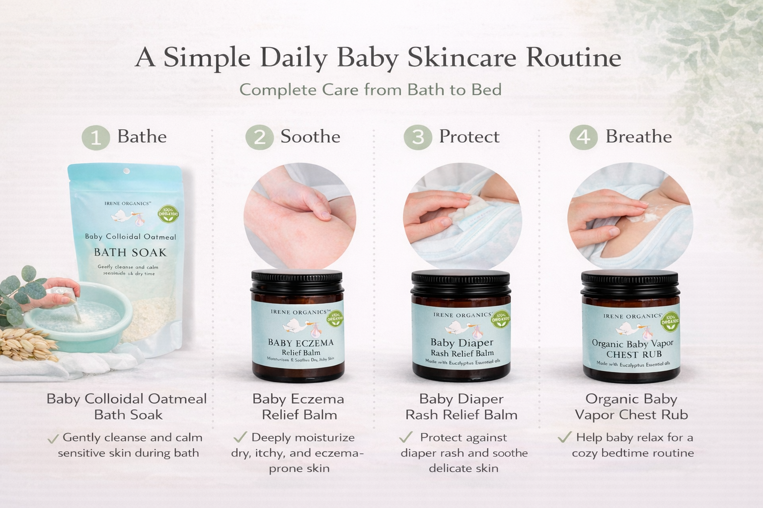 Complete Baby Skincare Collection by Irene Organics