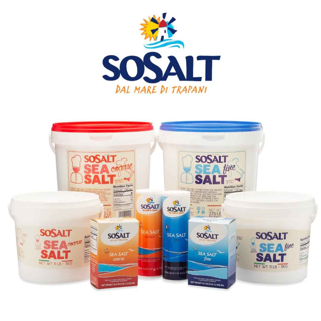 SoSalt, Fine Natural Sea Salt, Shaker, 12 x 750g (26.5 oz)