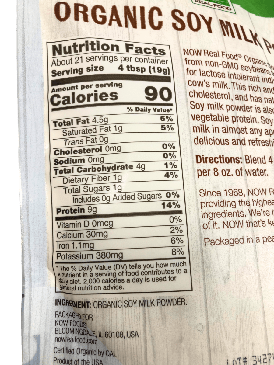 Soy Milk Powder, Organic by Country Life Natural Foods