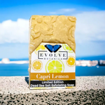 Capri Lemon Salt Bar - Exfoliating Citrus Dead Sea Salt Scrub