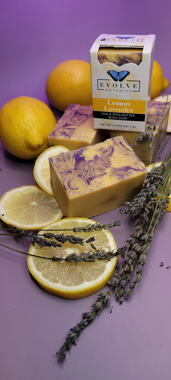 Lemon Lavender Silk Soap - Moisturizing Aromatherapy Bar