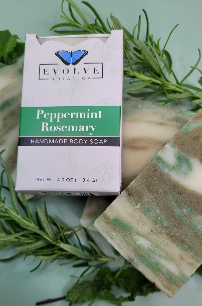 Peppermint Rosemary – Vegan Herbal Hand & Body Soap