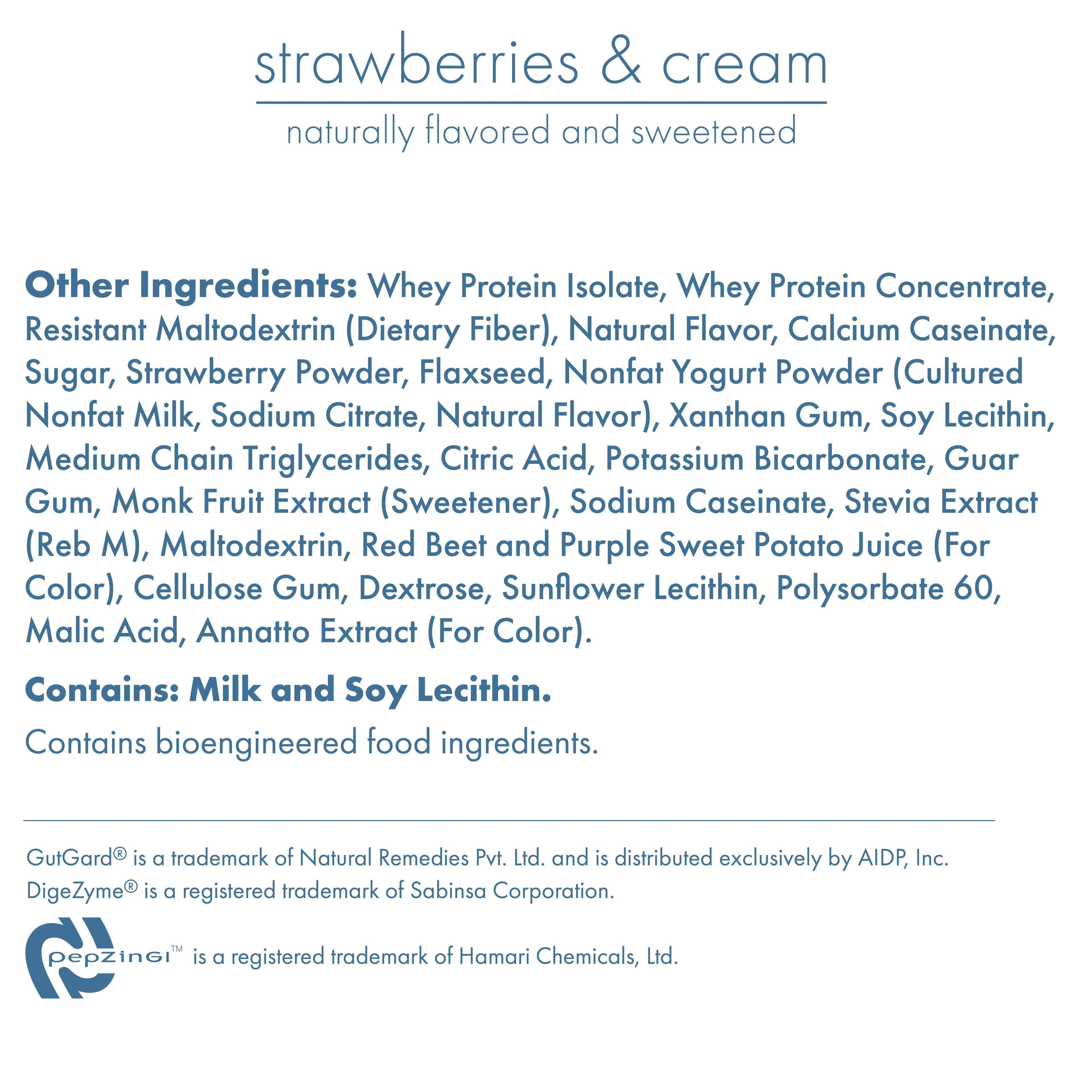 30G Protein Strawberries & Cream Biocare Dietary Beverage (14-Count) by Biocare