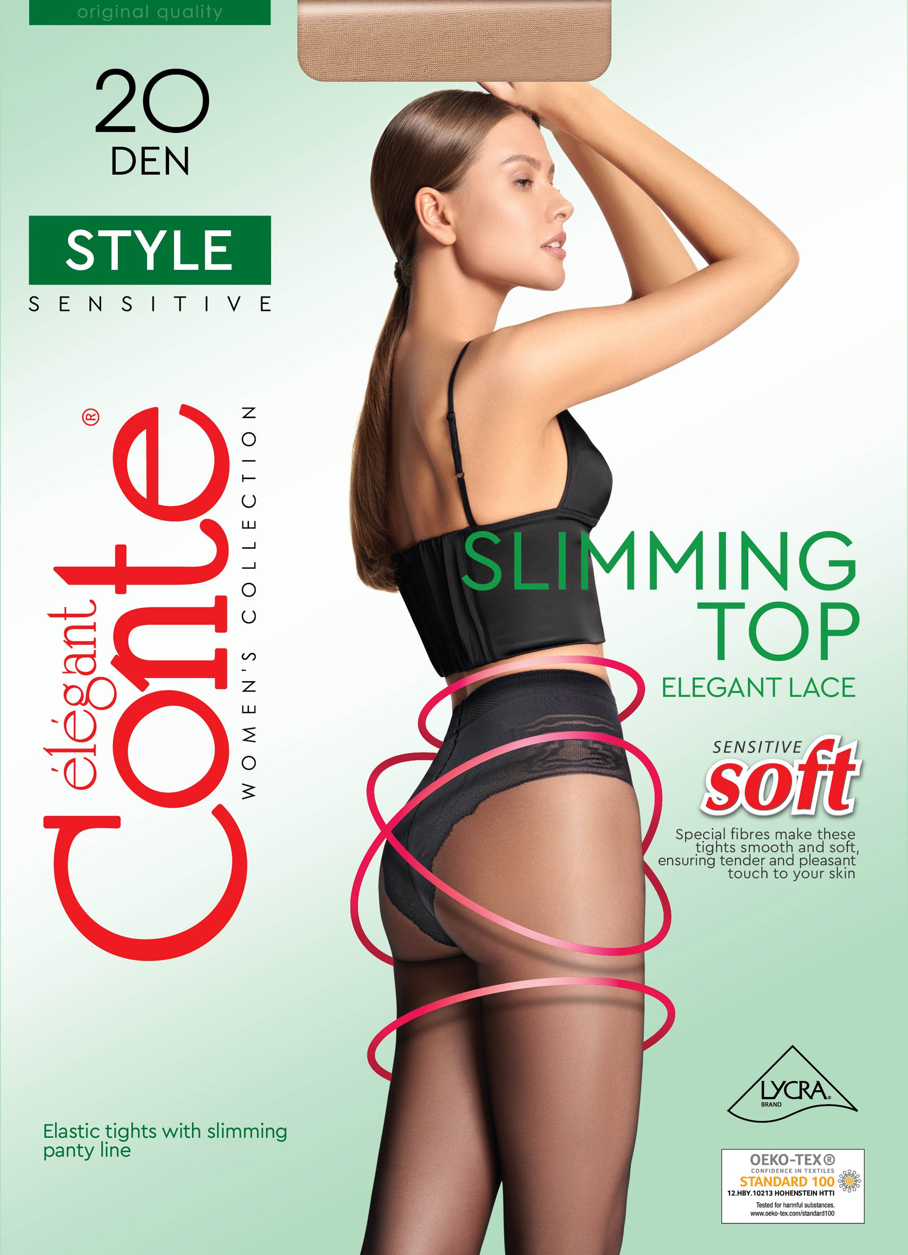 Tights Conte Style 20 Den - Ajour Control Top by TheRanok.com