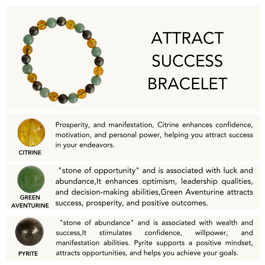 Attract and Enhance SUCCESS Crystal Bracelet DestGlow