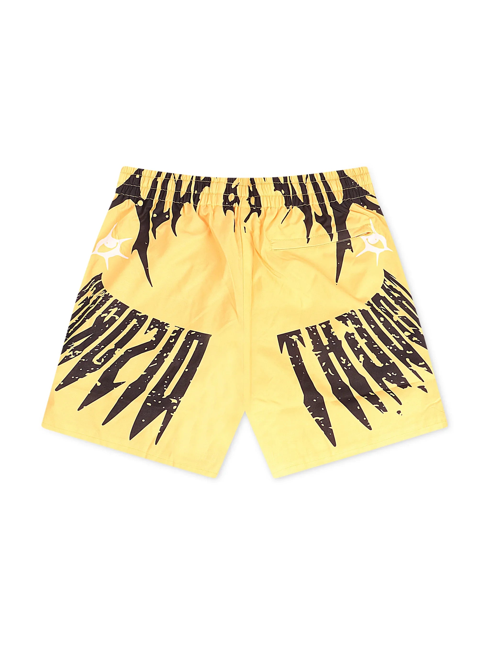 Sugarhill Sinister Poly Shorts - Gold by Denim Exchange