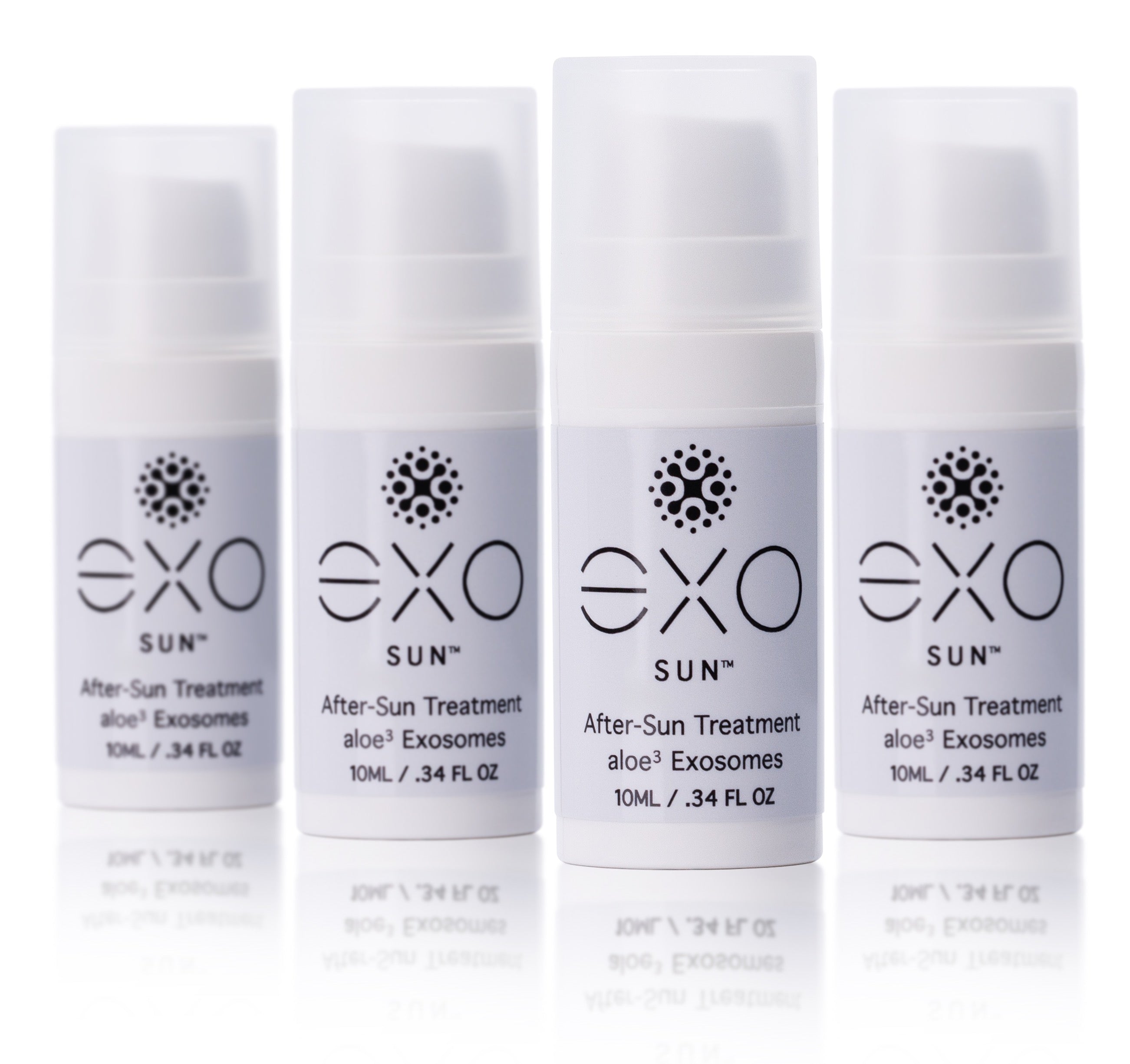 EXO SUN® - After-Sun Treatment - Travel Size, 4 bottles - 10ML / .34 fl oz (x4) by Exoceuticals