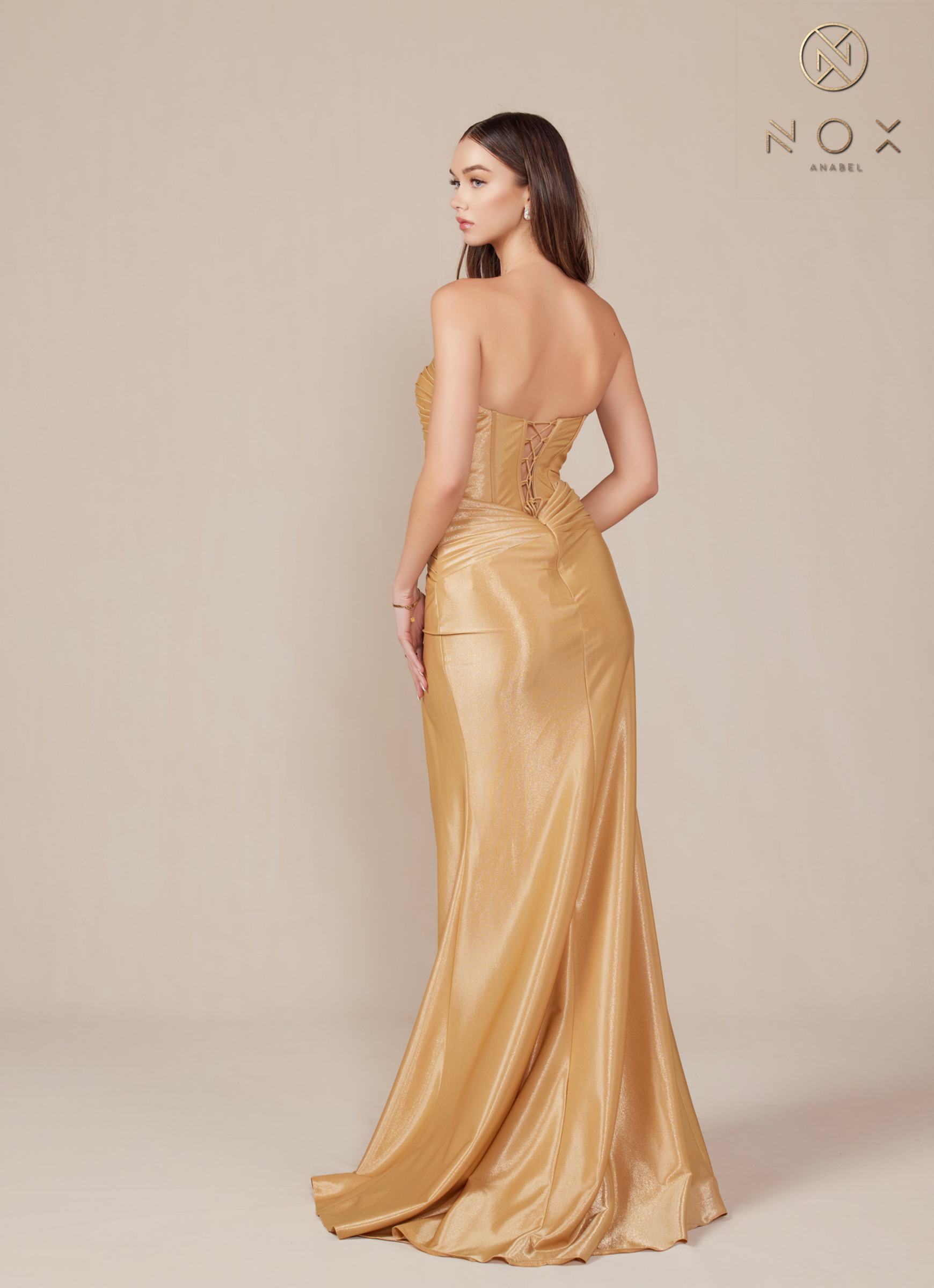 Nox Anabel T1489 Dress Long Strapless Fitted Evening Gown by DiscountDressShop